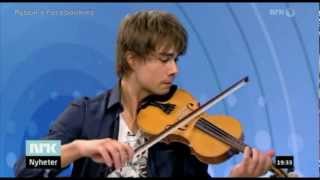 Alexander Rybak in the news program quotDagsrevyenquot after his violinexam at Barratt Due 07062012 [upl. by Victorine]