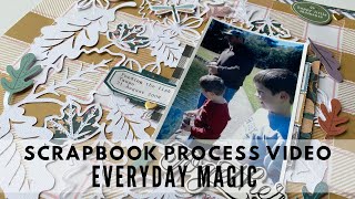 EVERYDAY MAGIC  REDEFINED KREATIVE  SEPTEMBER HIPKIT CLUB  SCRAPBOOK PROCESS VIDEO [upl. by Aicineohp]