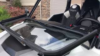 2019 POLARIS GENERAL 4 1000  Ryfab Windshield Review Vid 11 [upl. by Teik288]