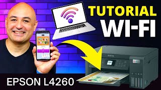 Como configurar o WiFi da Impressora Epson L4260 [upl. by Duahsar]