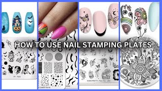 HOW TO USE NAIL STAMPING PLATES THE ART OF STAMPING NAIL POLISH A STEPBYSTEP GUIDE 2024 [upl. by Frank650]