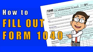 How to Fill Out Form 1040  Preparing your Taxes  Money Instructor [upl. by Flinn912]