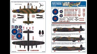 Kitsworld Stencil Decals upgrade for HK Models 132 Lancaster [upl. by Strawn]