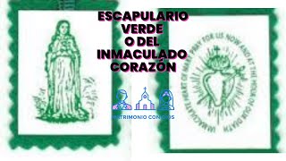 Sacramental Escapulario verde o Escapulario del Inmaculado Corazón [upl. by Assened]