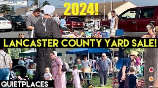 Lancaster County Amish Yard Sale Churchtown Day Pennsylvania Summer [upl. by Paik378]