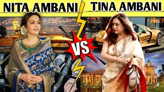 Nita Ambani VS Tina Ambani Comparison  Lifestyle House Cars Net worth [upl. by Enelav995]