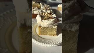 This INCREDIBLY moist almond cake is flavor rich and the texture is next level  recipe in descr [upl. by Nyrraf]