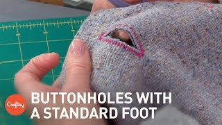 How to Sew Buttonholes with a Regular Foot  Sewing Tutorial with Alison Smith [upl. by Leahcimauhsoj]