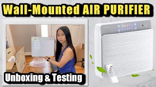 UV Air Purifier Wall Mount • Smart Sensor • Under 100 Unboxing amp Testing [upl. by Justen919]