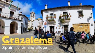 Grazalema Spain  charming village 4K Walk tour Province Cadiz [upl. by Eduardo]