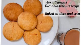 Osmania Biscuits Recipe 2 Ways Without Oven amp Oven Hyderabads famous Osmania Biscuits bakery Style [upl. by Jaffe]