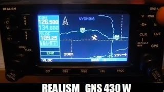 GNS 430W for Simulator REALISM [upl. by Heinrik]