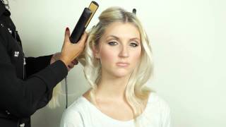 Curling hair with ghd straighteners Red Carpet look [upl. by Ravens]