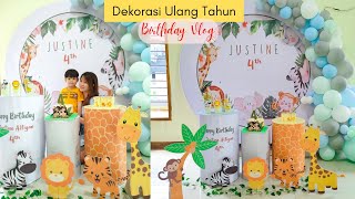 Dekorasi Ulang Tahun  DIY Dekor Ultah Anak  Membuat Dekorasi Ulang Tahun Sederhana [upl. by Alicul42]