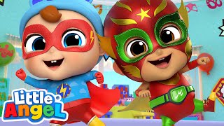 Luchador My Favorite Superhero  LittleAngel Kids Songs amp Nursery Rhymes [upl. by Anauqcaj]