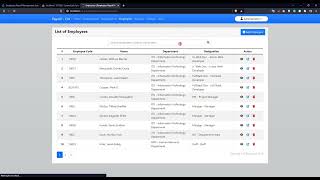 Employees Payroll Management System in PHP using CodeIgniter 4 DEMO [upl. by Neelrahs]