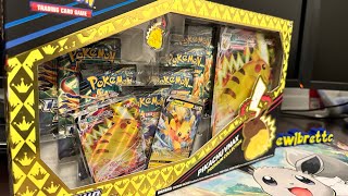 Merry Christmas Opening the Walmart Crown Zenith Pikachu VMax Premium Collection Box [upl. by Clement]