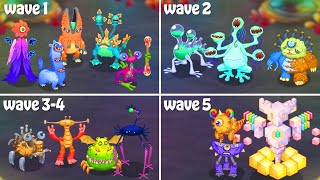 Ethereal Workshop  Full Song Compilation Wave 1  Wave 5  My Singing Monsters [upl. by Naoma]