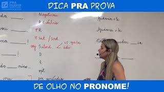 1  Dica de Pronome  Banca AOCP  Grasiela Cabral [upl. by Tychon]