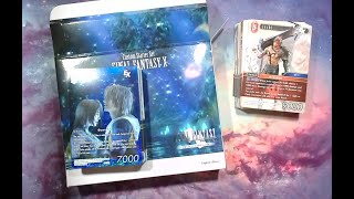 Final Fantasy TCG  FFX Custom Starter Set  Unboxing and Preview [upl. by Surad]