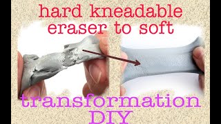 DIY HOW TO REUSE KNEADED ERASER HARD TO SOFTHOW TO STORE KNEADED ERASER kneadederaser [upl. by Oigolue]