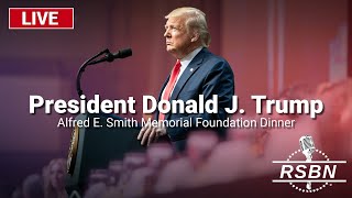 LIVE REPLAY Trump Addresses the Alfred E Smith Memorial Foundation Dinner in NYC  101724 [upl. by Prosser]