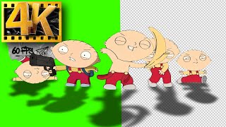 Stewie Dancing  Meme on Green Screen  Footage 4K [upl. by Madancy]