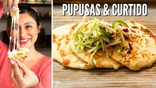 HOW TO MAKE PUPUSAS amp CURTIDO Healthy amp Delicious [upl. by Sivehc]