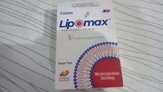 Lipomax sachetA NEW GENERATION this is very good sachet for woman using for iron folic acid [upl. by Gasser]