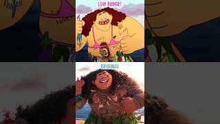 Moana 2 🌊 Original vs Low Budget animation short funny moana2animatiomeme [upl. by Arakihc]