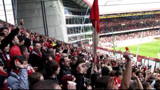 100410 Kaiserslautern  Union Berlin Absperrbandchoreo HD [upl. by Terra343]