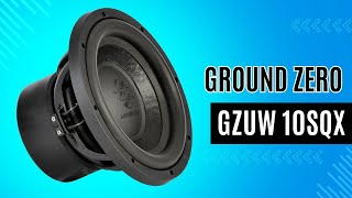 Ground Zero GZUW 10SQX 25cm Subwoofer Auto 450 Watt RMS 2x 2 Ohm Papiermembran 50mm Schwingspule [upl. by Navy]