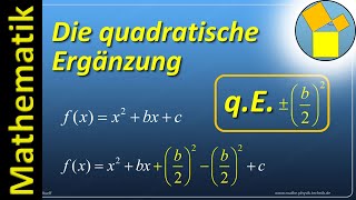 Quadratische Ergänzung  MathePhysikTechnik [upl. by Tricia569]