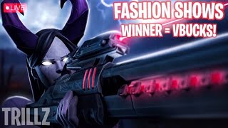 🔴REAL FORTNITE FASHION SHOW amp HIDE AND SEEK LIVE 1 WIN  2500 VBUCK fashionshow [upl. by Tung697]