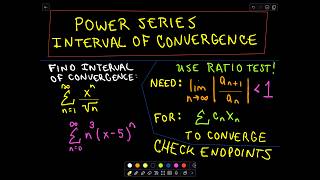 ❖ Power Series  Finding the Interval of Convergence ❖ [upl. by Clotilda]