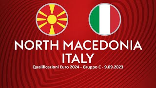 NORD MACEDONIA  ITALIA  QUALIFICAZIONI EUROPEI 2024  DIRETTA LIVE CRONACA STATISTICHE amp CAMPO 3D [upl. by Ocire]