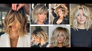 Curtain Bangs für Kurze Haare Inspiration für neue Frisuren [upl. by Mosley]