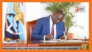 President William Ruto sign supplementary budget [upl. by Rodenhouse]