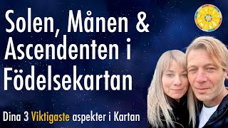 Tips för att tolka en Astrologikarta  Solen Månen amp Ascendenten i Födelsekartan  3 Exempelkartor [upl. by Lindon548]