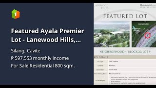 Featured Ayala Premier Lot  Lanewood Hills Southmont Silang Cavite [upl. by Daley]