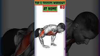 Top 5 Triceps home workout triceps workout homewarkout HemeWorkout86 [upl. by Sitto]