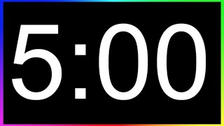 Minuteur 5min ALARME🚨 Compte à Rebours 5 Minutes Minuterie 5 MinutesDécompte 5min [upl. by Uohk414]