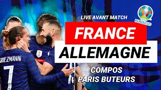 LIVE prématch  Analyse et pronostic FRANCE ALLEMAGNE compo paris buteurs… pour lEURO 2020 2021 [upl. by Shute531]