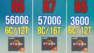 R5 5600G VS R7 5700G VS R5 3600 WITH RTX3090 ON 1080P WHO IS BEST GAMING CPU IN 2021 [upl. by Tirzah]