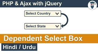 PHP Ajax Dependent Select Box Tutorial in Hindi  Urdu [upl. by Thilde700]