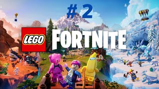 2 LEGO FORTNITE mode survie en coop  bois noueux et village level 8 [upl. by Koehler]