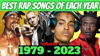 Best Rap Songs Of Each Year 1979  2023 [upl. by Mackey]