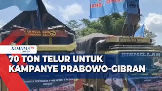 Peternak Kediri Kirim 70 Ton Telur Untuk Kampanye Akbar PrabowoGibran di Jakarta [upl. by Laehcor]