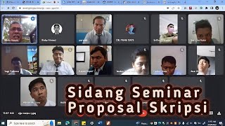 Sidang Seminar Proposal Skripsi Teknik Perkapalan ITATS [upl. by Buck]