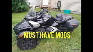 5 MUST HAVES MODS FOR THE SPYDER F3F3S [upl. by Ilah219]